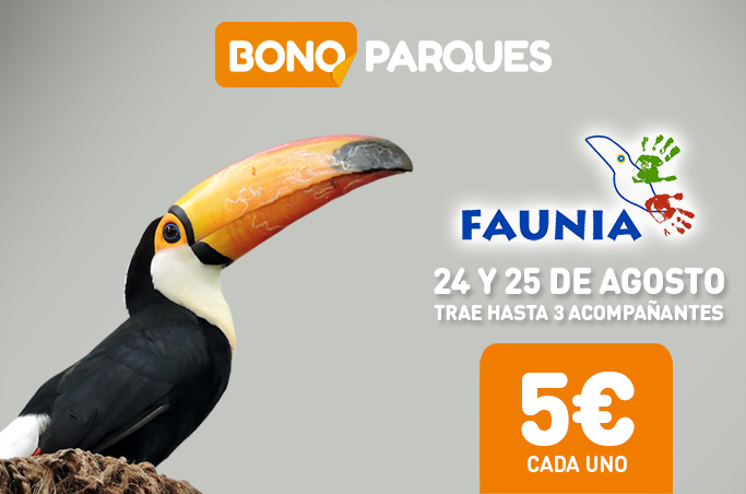 Acompañantes por 5€ en Faunia 