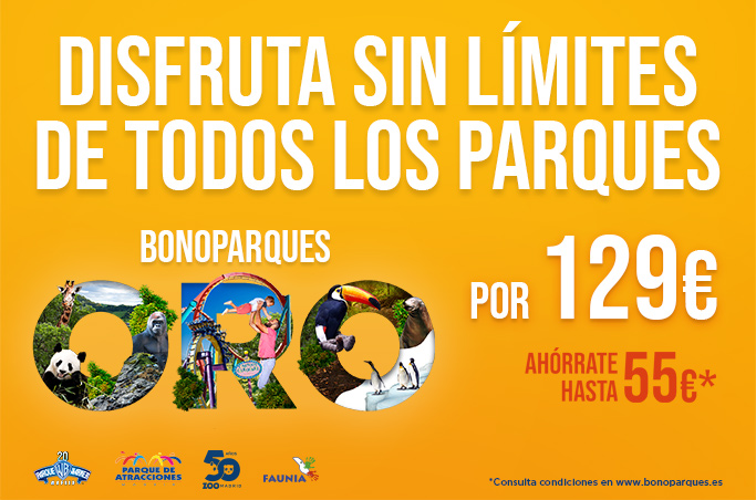 Tu Bono Parques Oro por solo 129€